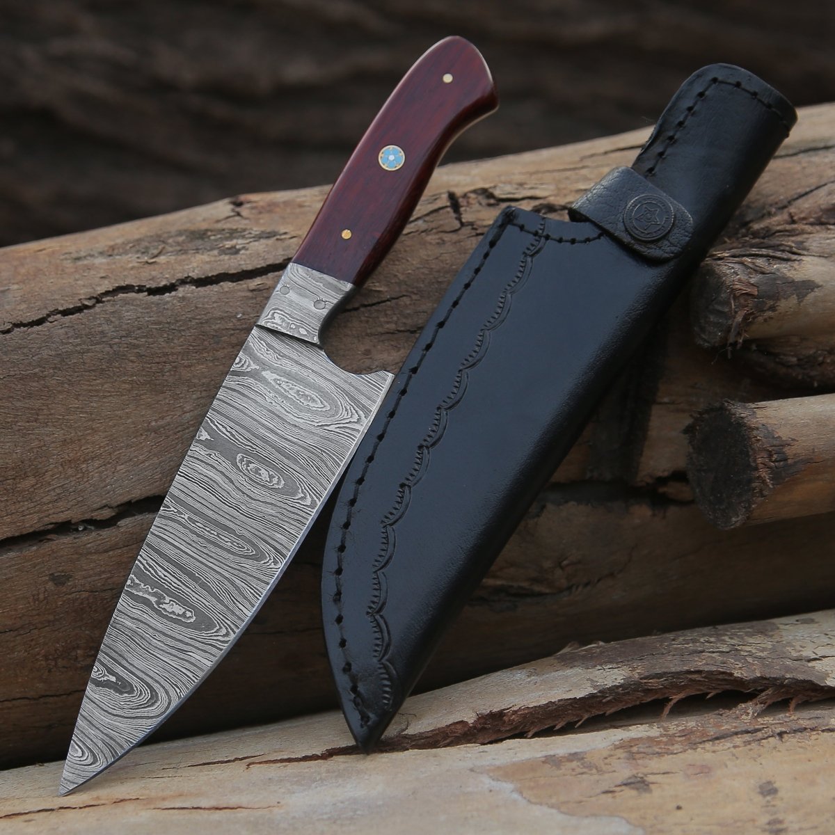 Stellar Chef's Knife with Exotic Wenge Wood Handle
