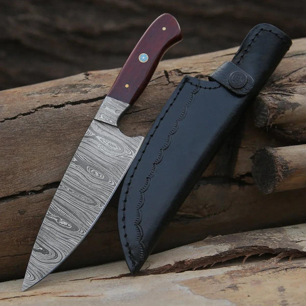 Stellar Chef's Knife with Exotic Wenge Wood Handle - Gifts for You 'n Me