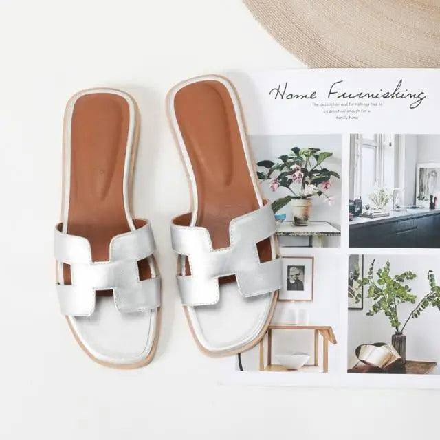 Stevvex™ - Luxury Flat Flip Flop Summer Sandals ( HOT SUMMER SALE 🔥)