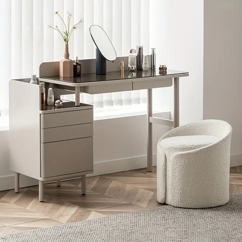 Stool - Fleece Teddy Grey
