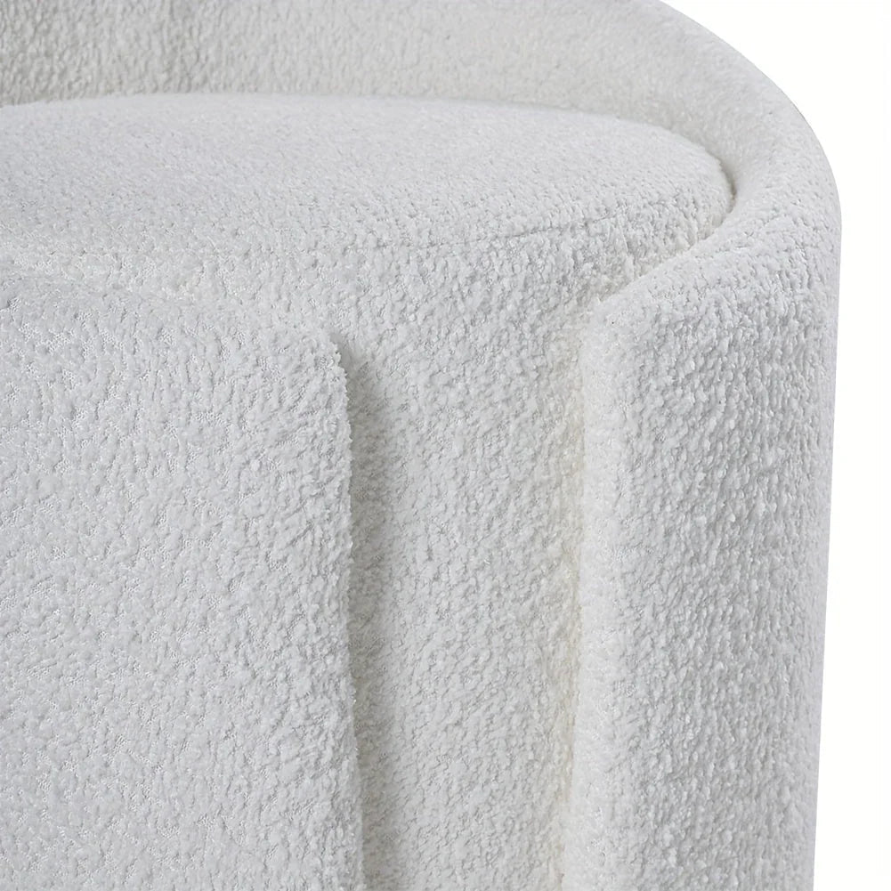 Stool - Fleece Teddy Grey