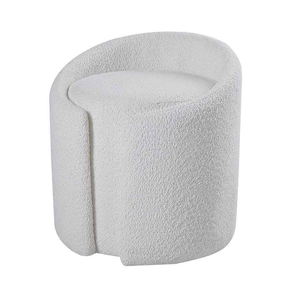 Stool - Fleece Teddy Grey