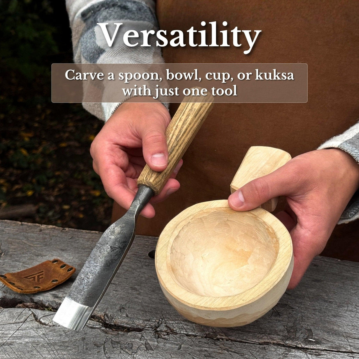 Straight Carving Gouge, 20 - 40 mm (0.8 - 1.6 inches)