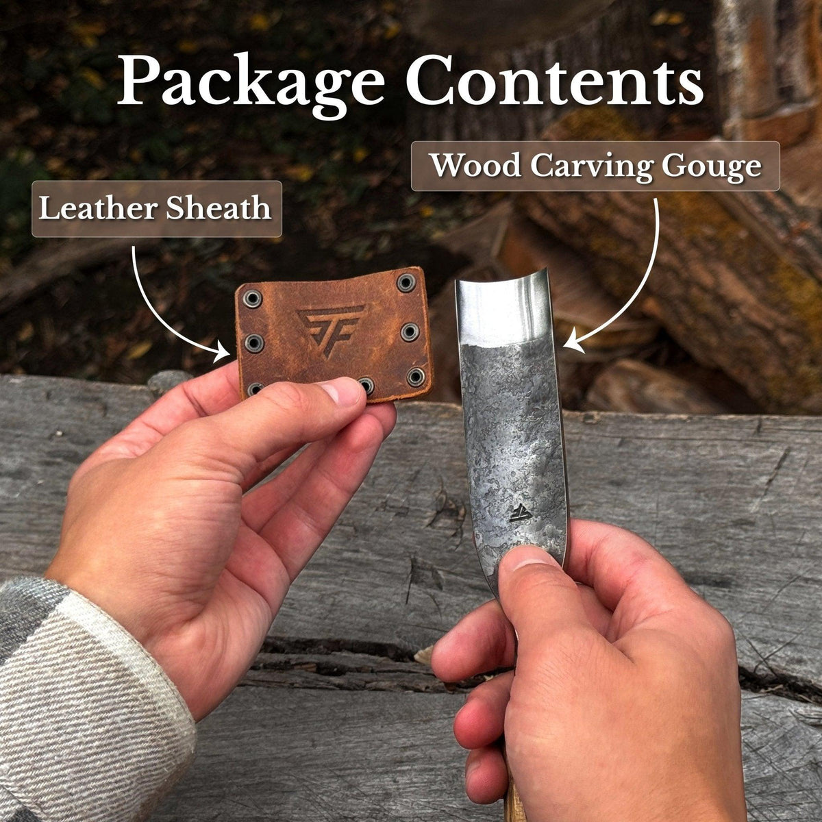Straight Carving Gouge, 20 - 40 mm (0.8 - 1.6 inches)
