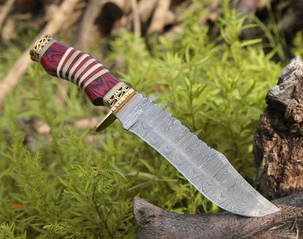Stream Bowie Knife with Pakkawood & Bone Handle - Gifts for You 'n Me