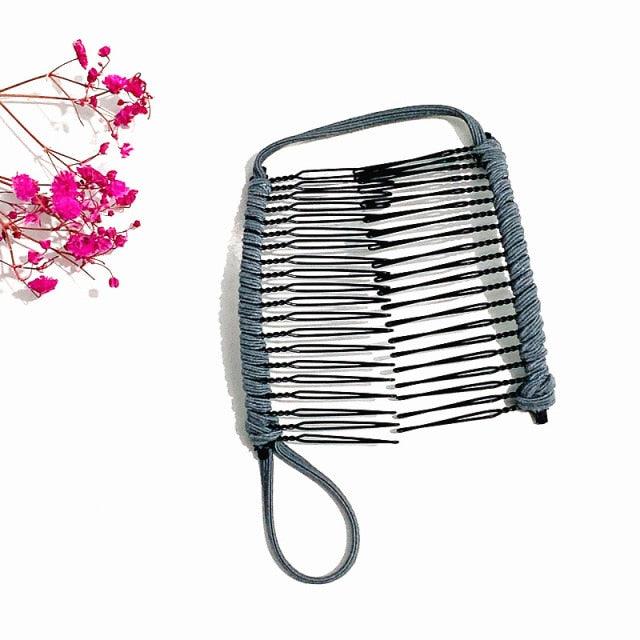 Stretch Banana Clip Double Side Lazy Women Hair Comb Easy Thick Curly Hair Styling Tool Ponytail Mohawk Bun Maker Accessories For Curly Hair Women