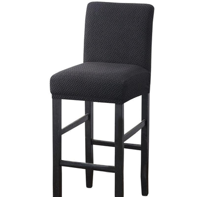 Stretch High-Hoot Bar Stool Chair Cover Polar Fleece Solid Color Bar Cafe Front Desk Restaurant Wedding Chair Protective Cover Stretch Chair Cover For Dining Room Elastic Material Slipcover For Office Chair