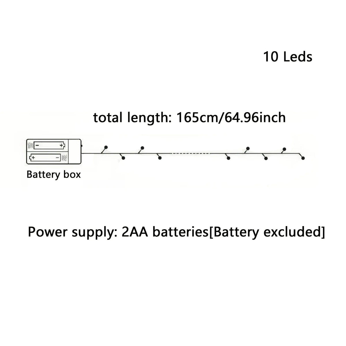 String Light - LED Plastic 10