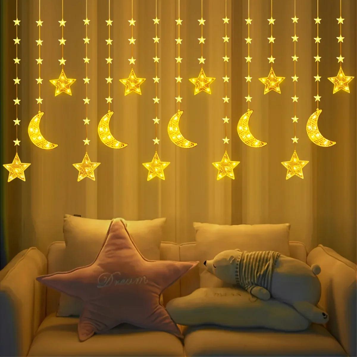 String Lights - LED Moon Star Decor