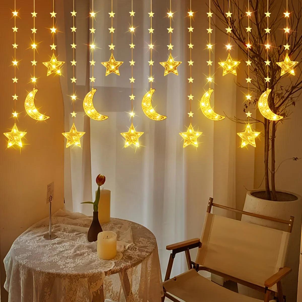 String Lights - LED Moon Star Decor