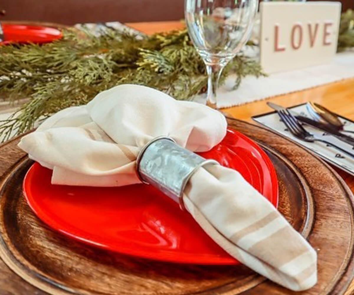 Beige Cloth Napkins Set of 6