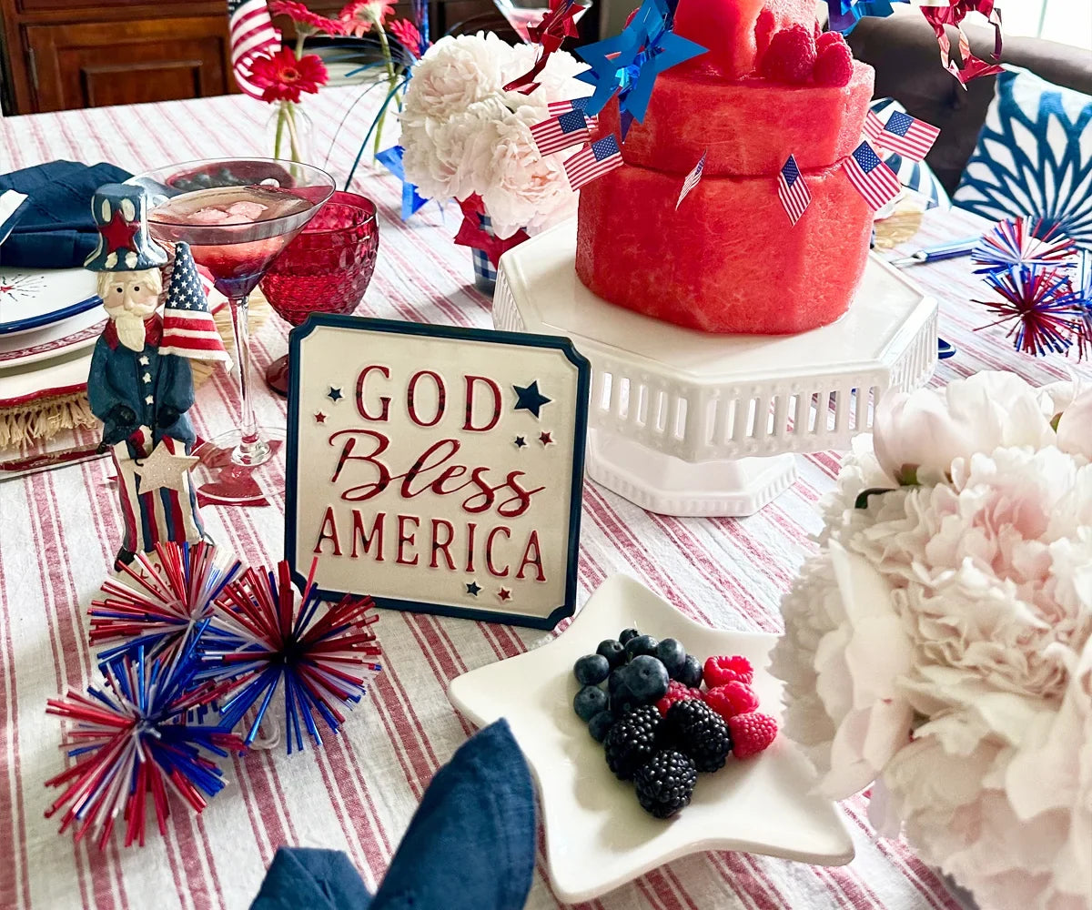 Linen Tablecloth - Striped Tablecloths