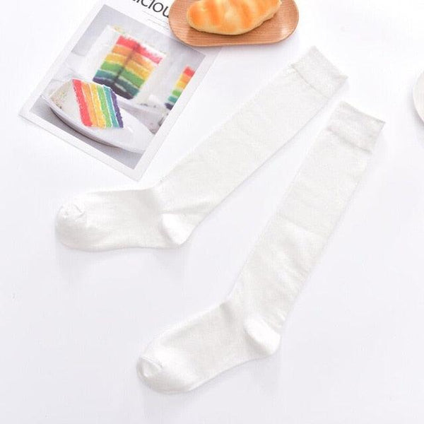 Striped Long Warm Thigh High Stockings Women's Casual Tube Thigh High Socks for School Over Knee High Socks for girls