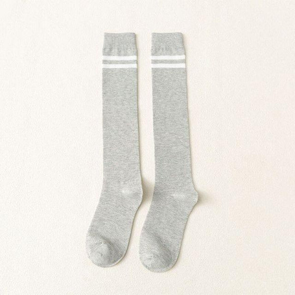 Striped Long Warm Thigh High Stockings Women's Casual Tube Thigh High Socks for School Over Knee High Socks for girls