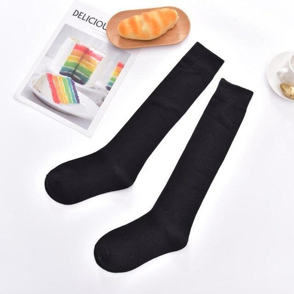 Striped Long Warm Thigh High Stockings Women's Casual Tube Thigh High Socks for School Over Knee High Socks for girls
