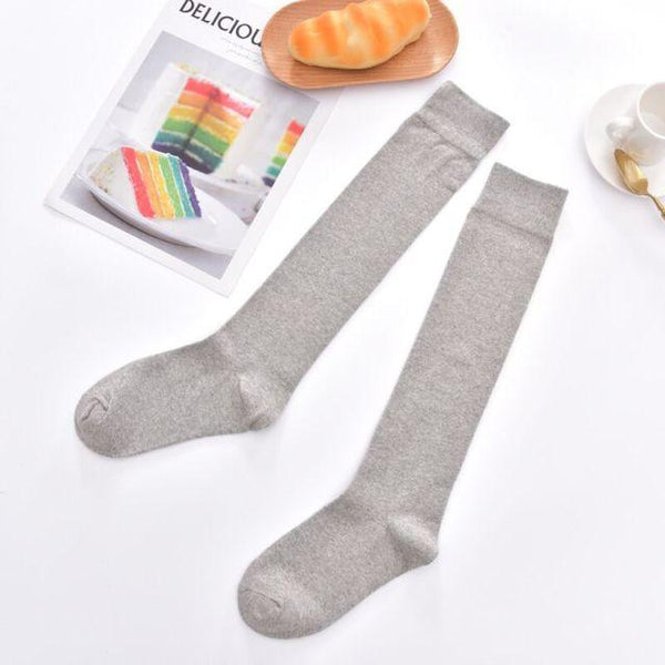 Striped Long Warm Thigh High Stockings Women's Casual Tube Thigh High Socks for School Over Knee High Socks for girls