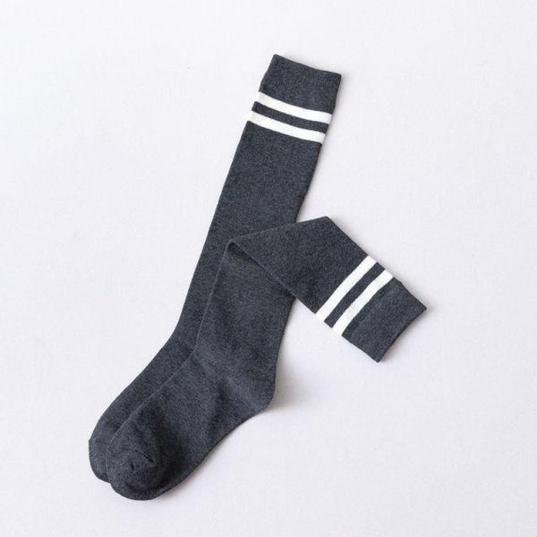 Striped Long Warm Thigh High Stockings Women's Casual Tube Thigh High Socks for School Over Knee High Socks for girls
