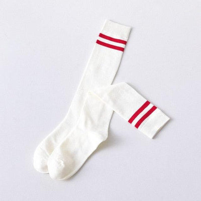 Striped Long Warm Thigh High Stockings Women's Casual Tube Thigh High Socks for School Over Knee High Socks for girls