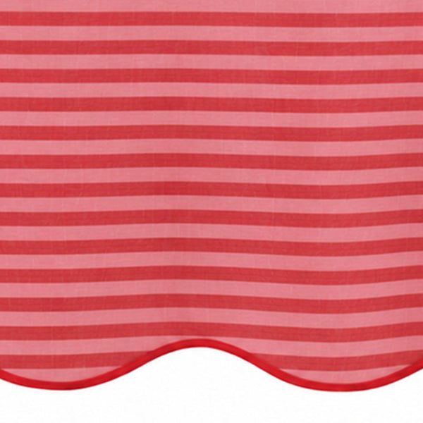 Scalloped Edge Tablecloth - Striped