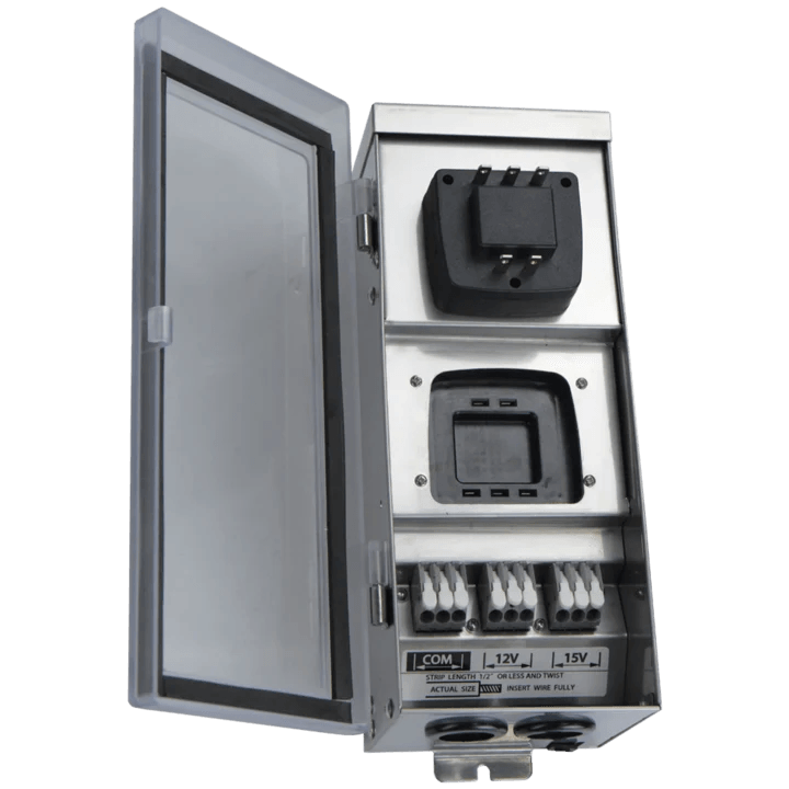 STS300 AC 300W 12V, 15V Low Voltage Stainless Steel Transformer with Photocell & Timer IP65