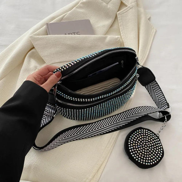 Studded Adjustable Strap Crossbody Bag