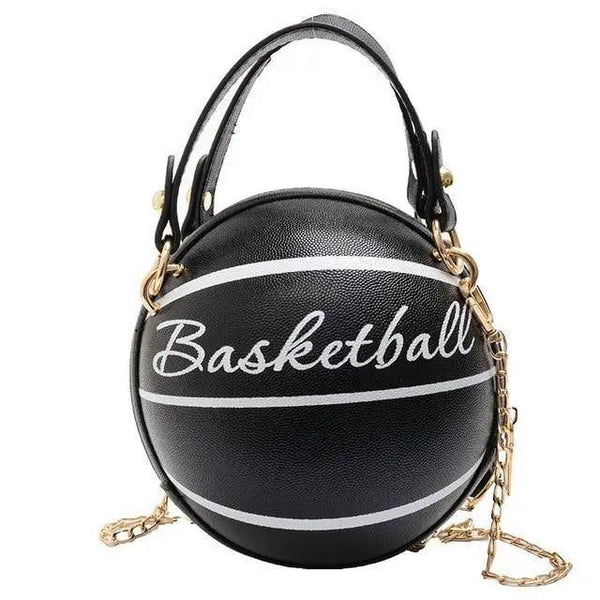Stunning Ball Purses For Teenagers And Women Stylish Shoulder Bags, Crossbody Chain Hand Bags Personalit Leather Pink Basketball Bag For Females