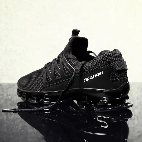 Stylish Black Mens Soft Casual Sneakers Breathable Comfort Sport Elegant Men Sneakers