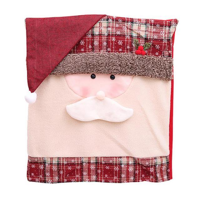 Stylish Chair Covers Christmas Santa Claus Chair Back Cover Christmas Dining Dinner Table Decoration New Year Party Supplies Dining Table Decoration for Home New Year Party