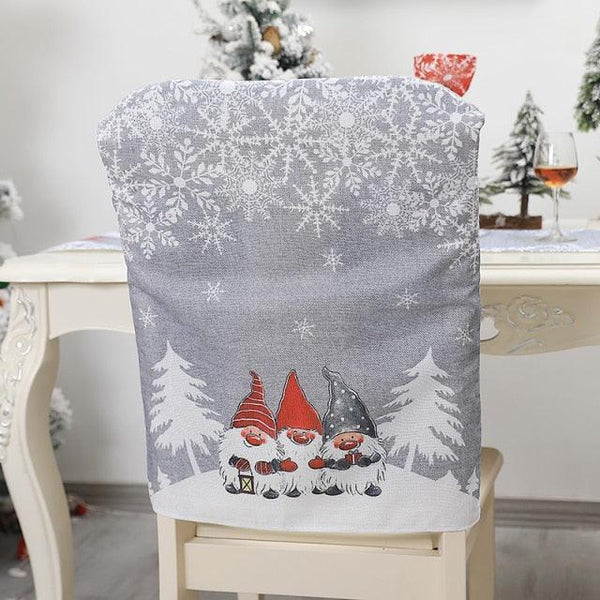 Stylish Chair Covers Christmas Santa Claus Chair Back Cover Christmas Dining Dinner Table Decoration New Year Party Supplies Dining Table Decoration for Home New Year Party