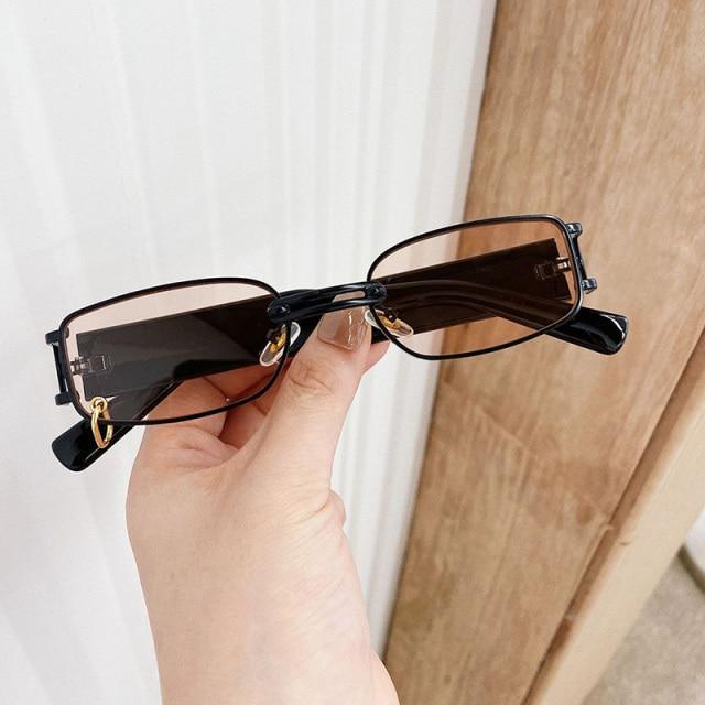 Stylish Fashionable Women Sunglasses Trending & Luxury  Square Popular Design Men Glasses New Vintage Metal Black Comfortable Lenses Outdoor Travel Driving Sunglasses