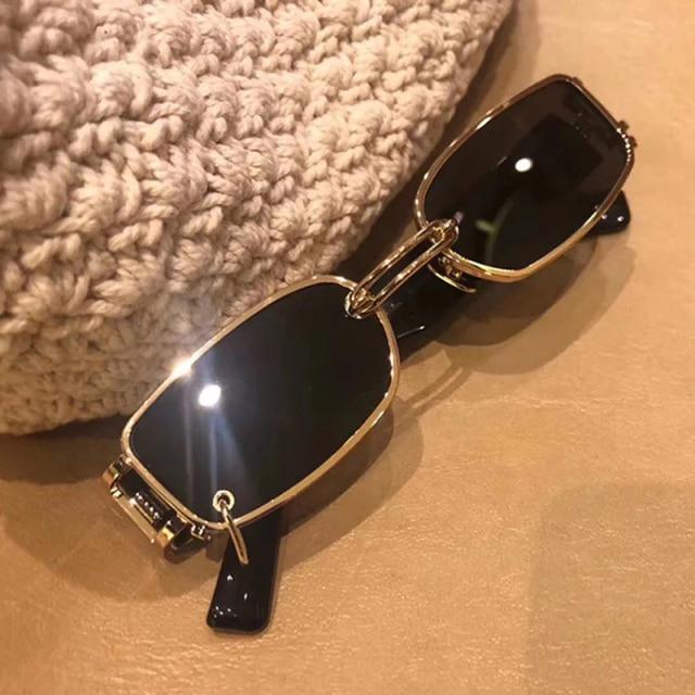 Stylish Fashionable Women Sunglasses Trending & Luxury  Square Popular Design Men Glasses New Vintage Metal Black Comfortable Lenses Outdoor Travel Driving Sunglasses