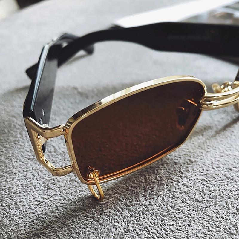 Stylish Fashionable Women Sunglasses Trending & Luxury  Square Popular Design Men Glasses New Vintage Metal Black Comfortable Lenses Outdoor Travel Driving Sunglasses