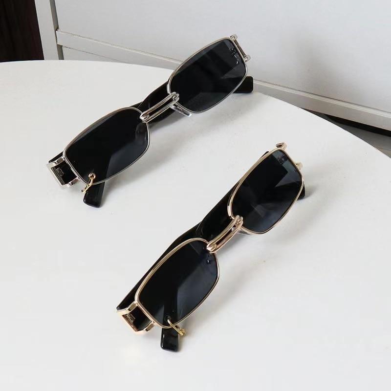 Stylish Fashionable Women Sunglasses Trending & Luxury  Square Popular Design Men Glasses New Vintage Metal Black Comfortable Lenses Outdoor Travel Driving Sunglasses