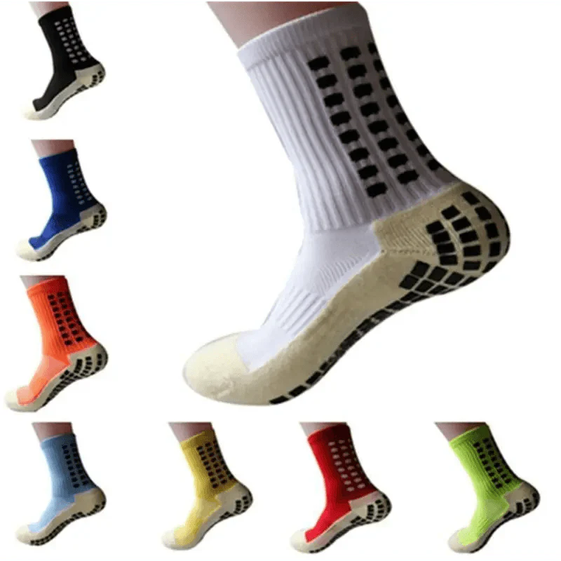 Stylish New Sports Anti Slip Soccer Socks Cotton Football Grip Socks For Men Breathable Sports Running Cycling Socks For Men