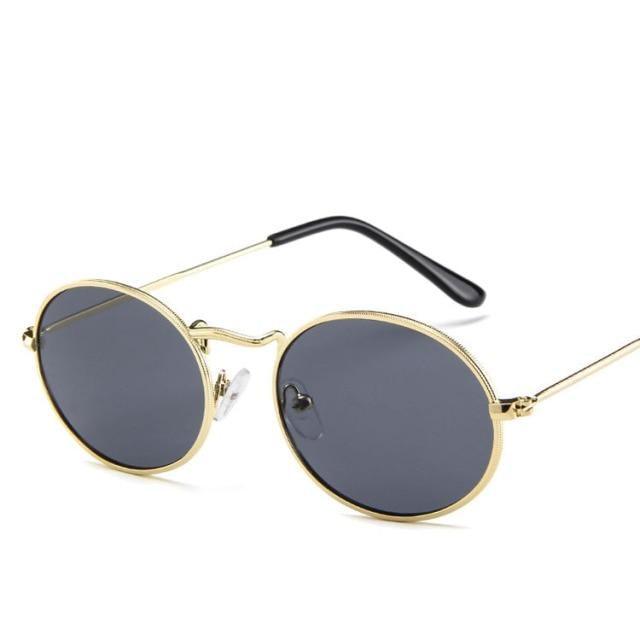 Stylish Round Sunglasses Vintage Design Oval Sunglasses For Women Luxury Circle Shaped Glasses For Women Anti-reflective Fashion Eyeglasses