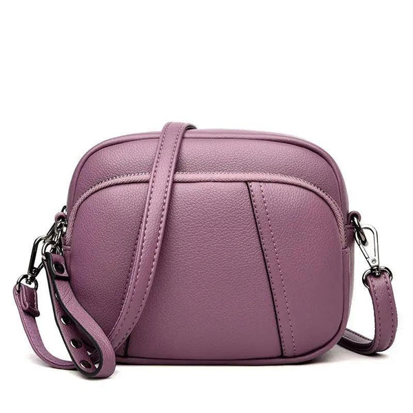 Stylish Soft Leather Women's Cross-body Bags Shoulder Bag Small Casual with Detachable Adjustable Strap Large Capacity