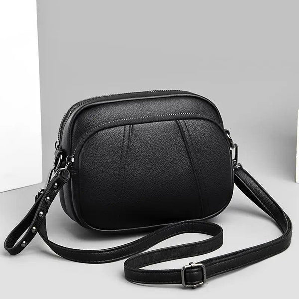Stylish Soft Leather Women's Cross-body Bags Shoulder Bag Small Casual with Detachable Adjustable Strap Large Capacity
