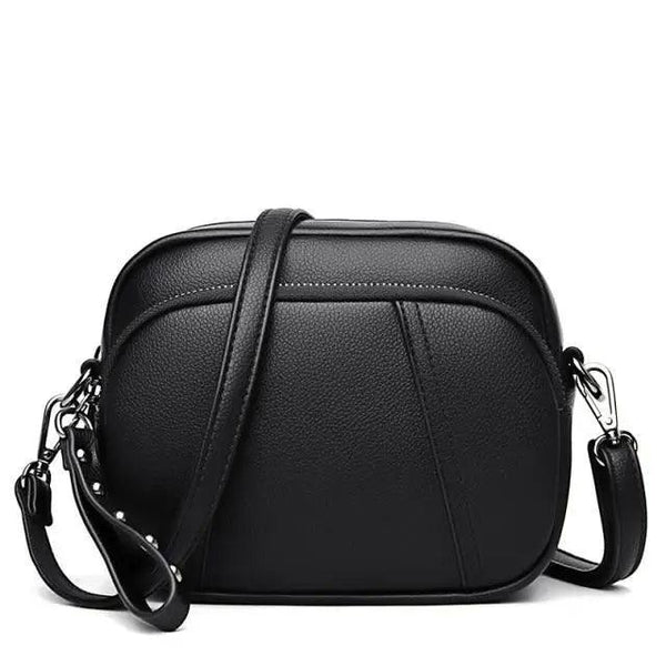 Stylish Soft Leather Women's Cross-body Bags Shoulder Bag Small Casual with Detachable Adjustable Strap Large Capacity