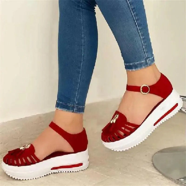 Stylish Summer Women Sandals Elegant Buckle Strap Comfortable Design For Womens