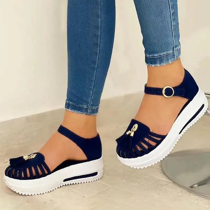 Stylish Summer Women Sandals Elegant Buckle Strap Comfortable Design For Womens