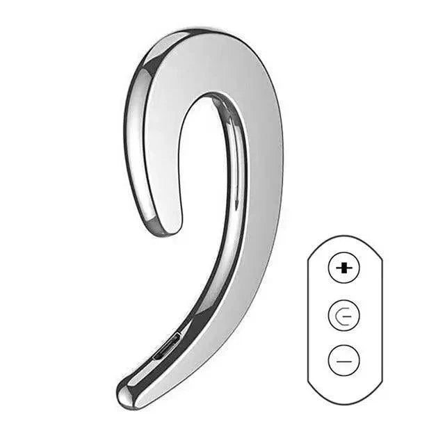Stylish Unique Design Bone Conduction Earphone Wireless Bluetooth 4.2 Sports Stereo Headset For Laptop Ear Hook Ear Buds Lightweight Waterproof Earpiece For Business