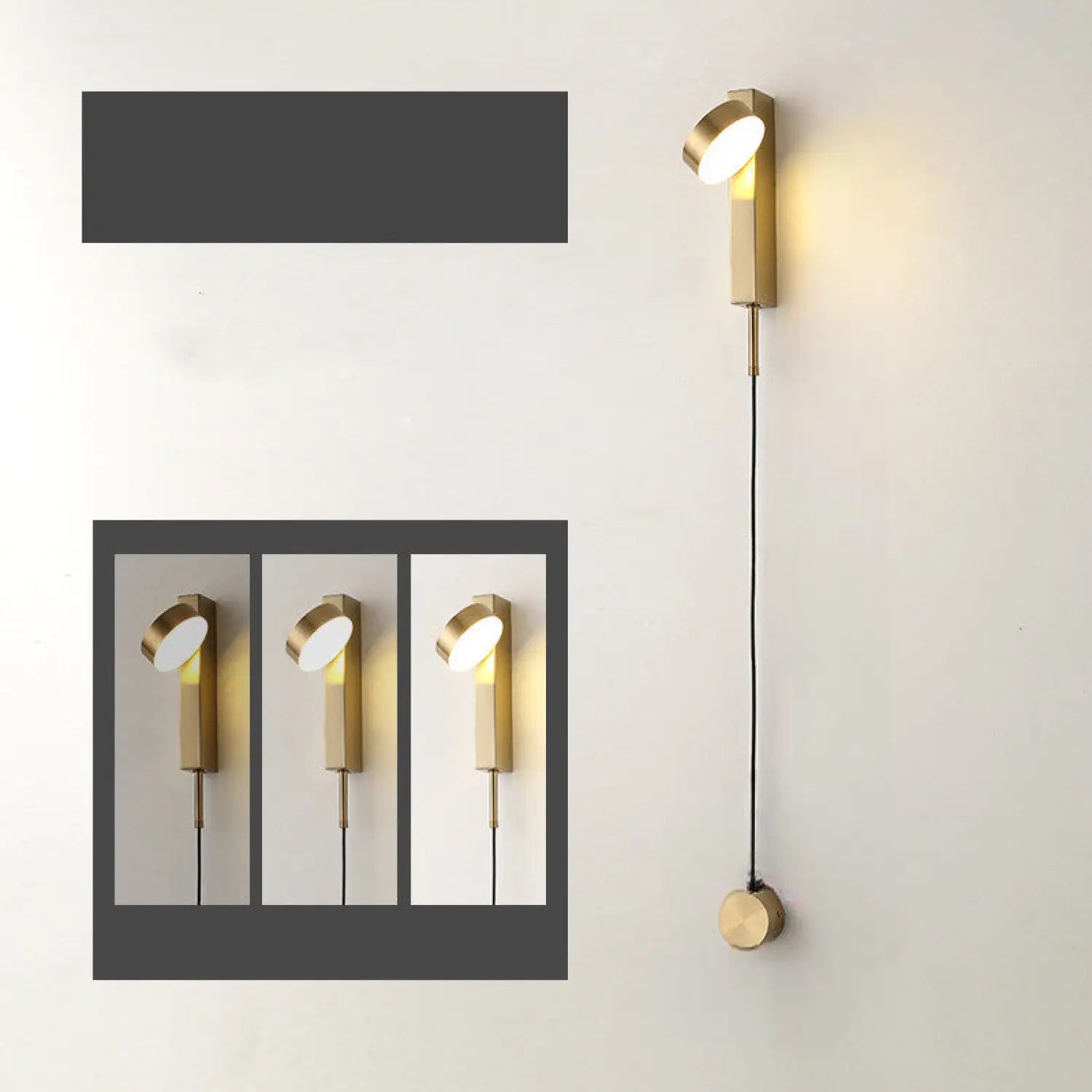 Stylish Wall Lamp for Bedroom with LED Rotating Design