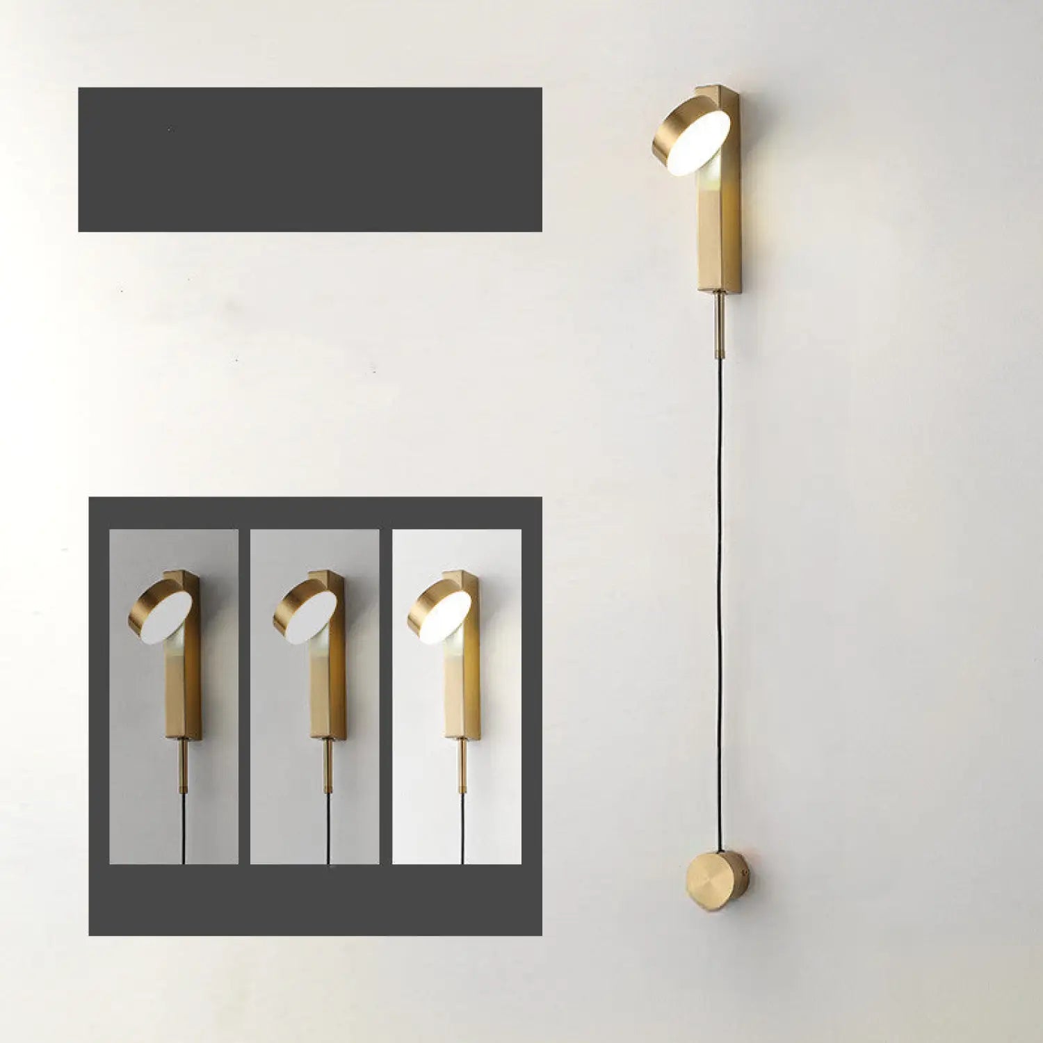 Stylish Wall Lamp for Bedroom with LED Rotating Design