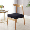 Stylish Waterproof Stretch Chair Seat Cover Elastic Seat Covers For Dining Room Chairs Home Simple Seat Covers For Chairs Soft Removable Dining Chair Slipcovers Stretch Solid Chair Covers Protectors for Dining Room Kitchen Chairs