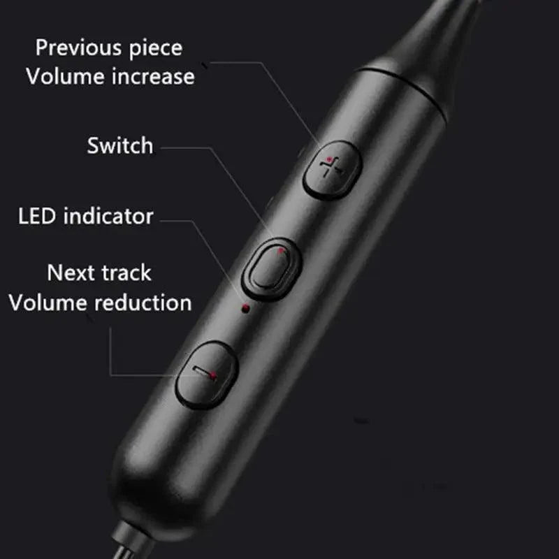 Stylish  Wireless Bluetooth Earphones Magnetic Sports Running Headset IPX5 Waterproof  Noise Cancelling Stereo Magnetic Earphones With Mic For Workout Running Gym