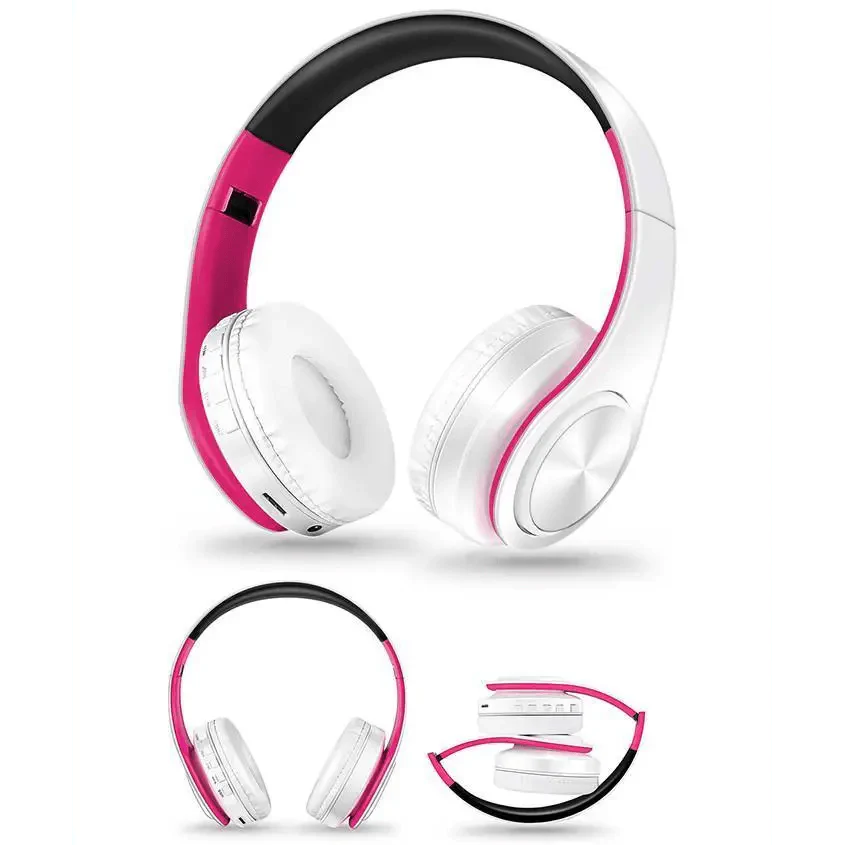 Stylish Wireless Bluetooth Headphone Stereo Headset Music Headset Foldable Wireless and Wired Stereo Headset Micro SD/TF FM For Cell Phone PC