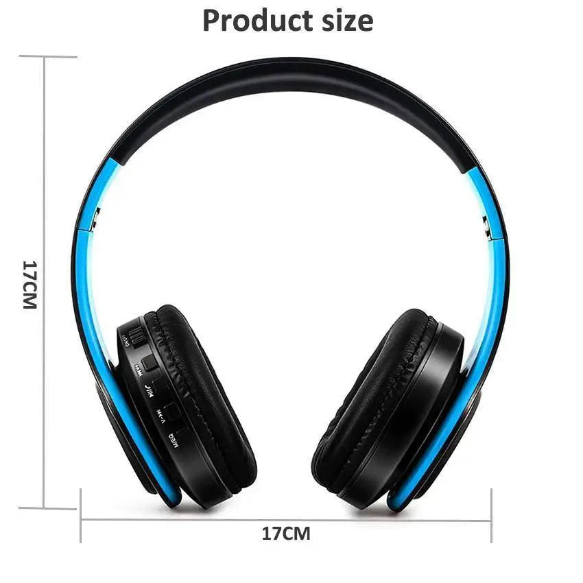Stylish Wireless Bluetooth Headphone Stereo Headset Music Headset Foldable Wireless and Wired Stereo Headset Micro SD/TF FM For Cell Phone PC