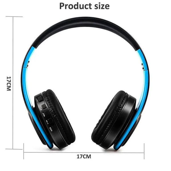 Stylish Wireless Bluetooth Headphone Stereo Headset Music Headset Foldable Wireless and Wired Stereo Headset Micro SD/TF FM For Cell Phone PC