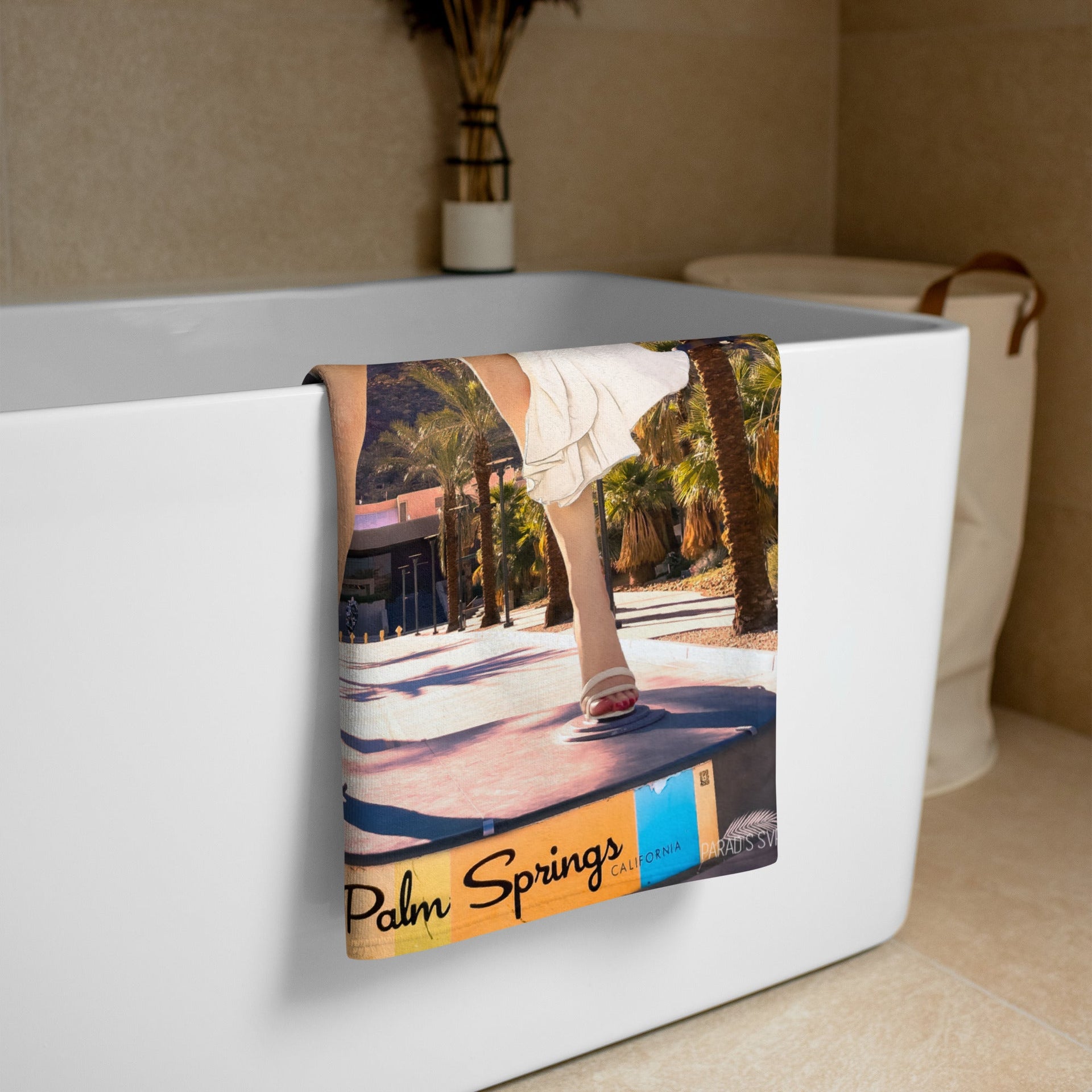 Marilyn's Palm Springs Affair - Beach Towel
