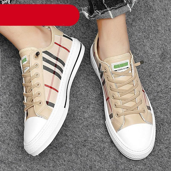 Summer Canvas Mens Breathable Vulcanize Sneakers Light Men Casual Walking Shoe Non-slip Fashionable Sports Shoes Mens Workout Lightweight White Flat Sneakers